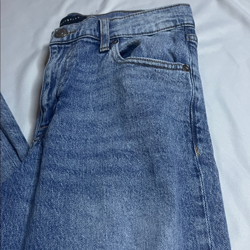 Aeropostale Distressed High Rise Flare Jeans - Picture 2 of 11